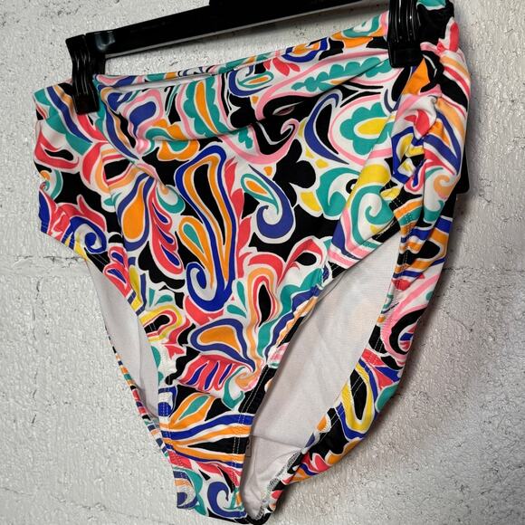 Island Escape Women's Cabana High-Waist Bikini Bottoms multi, 16 - Picture 3 of 7